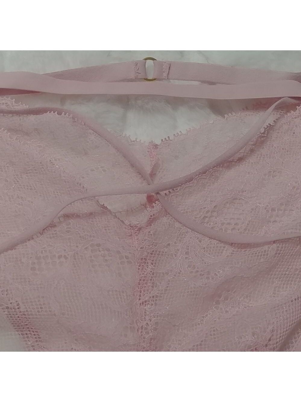NWOT XL Vintage Victoria's Secret Very Sexy Cheeky Pink/Red Strappy Detail - Picture 4 of 17